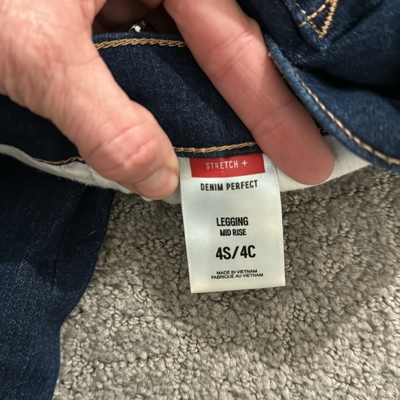 Express dark denim legging mid-rise - Picture 3 of 5